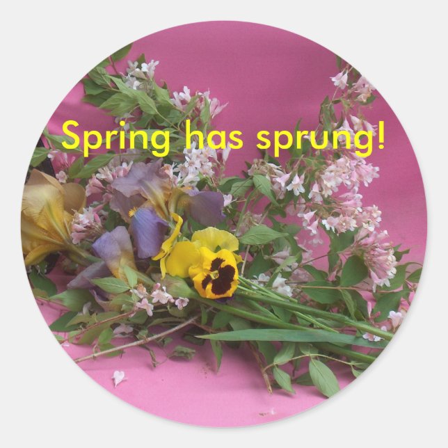 Fäst Runt Klistermärke (Framsida)