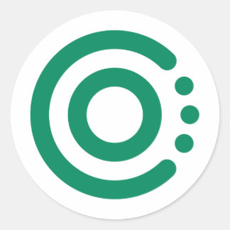 Fäst Runt Klistermärke