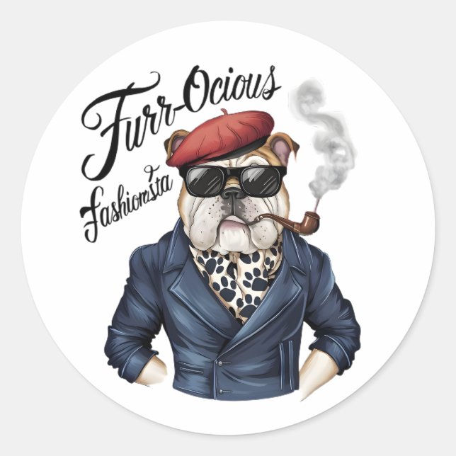 Fäst Runt Klistermärke (Framsida)