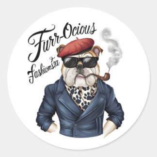 Fäst Runt Klistermärke