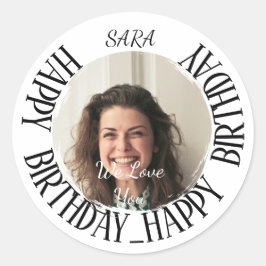 Fäst Runt Klistermärke