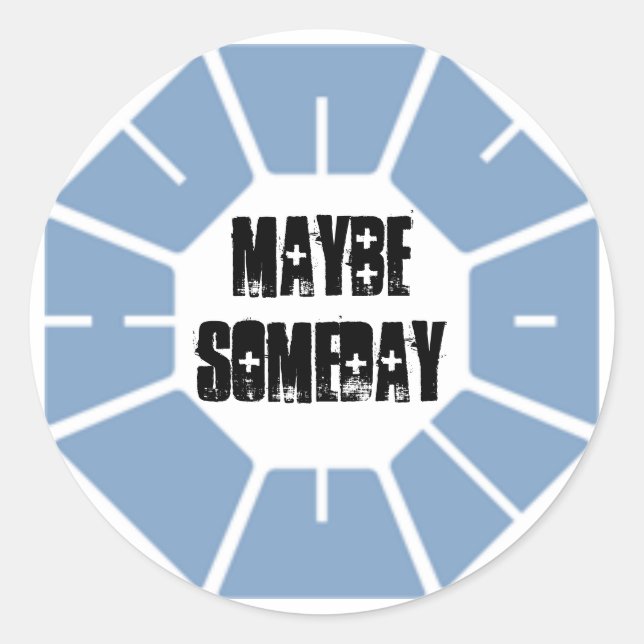 Fäst Runt Klistermärke (Framsida)