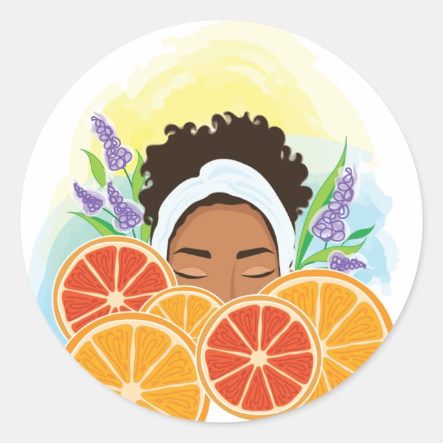 Fäst Runt Klistermärke (Framsida)