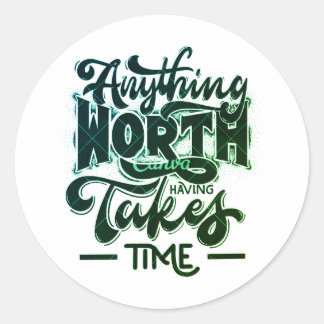 Fäst Runt Klistermärke