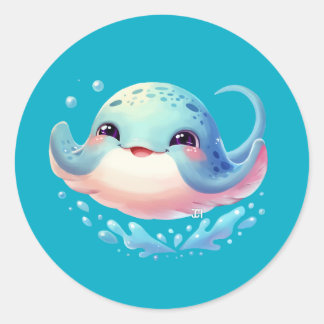 Fäst Runt Klistermärke