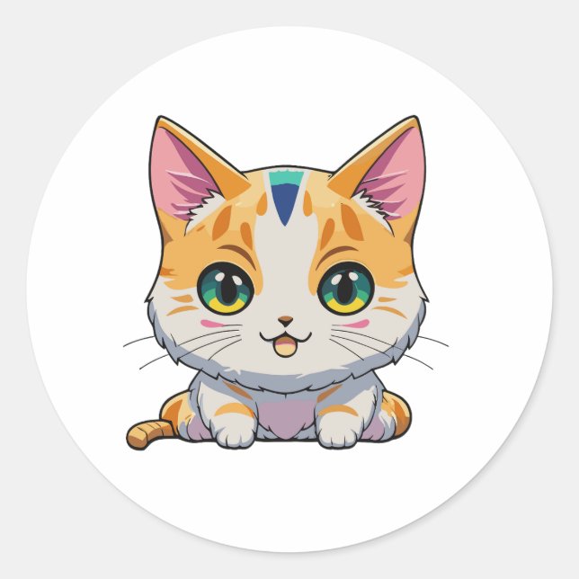 Fäst Runt Klistermärke (Framsida)