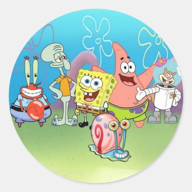 Fäst Runt Klistermärke (Framsida)