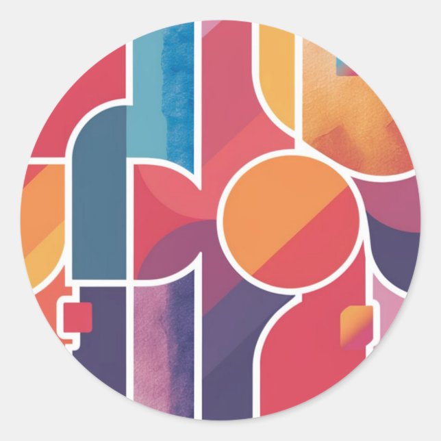 Fäst Runt Klistermärke (Framsida)