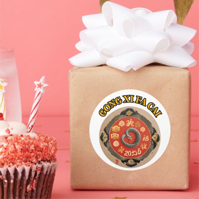 Fäst Runt Klistermärke (Part)