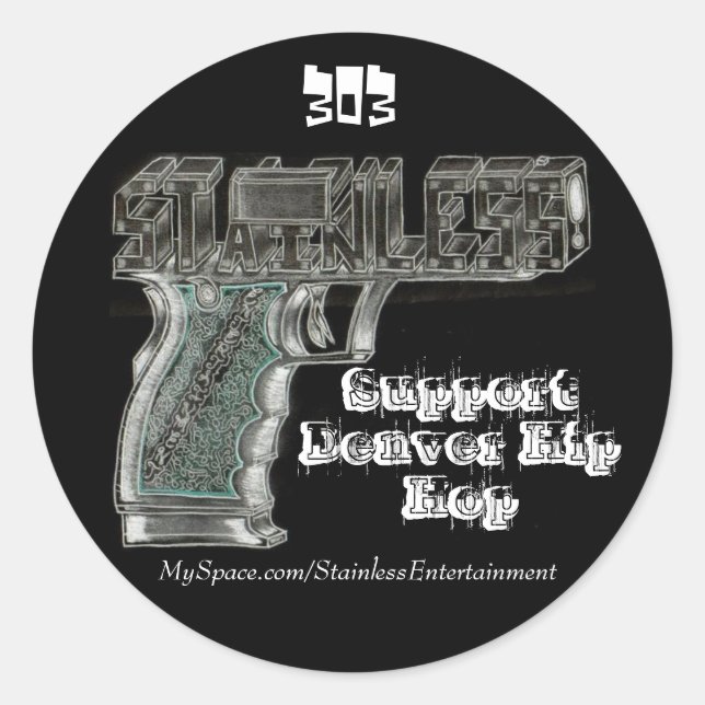 Fäst Runt Klistermärke (Framsida)