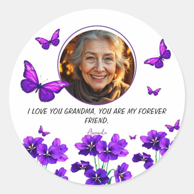 Fäst Runt Klistermärke (Framsida)