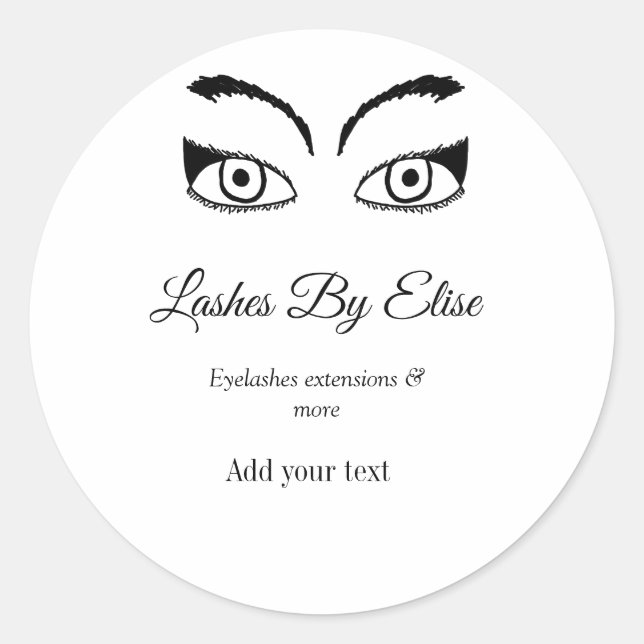 Fäst Runt Klistermärke (Framsida)