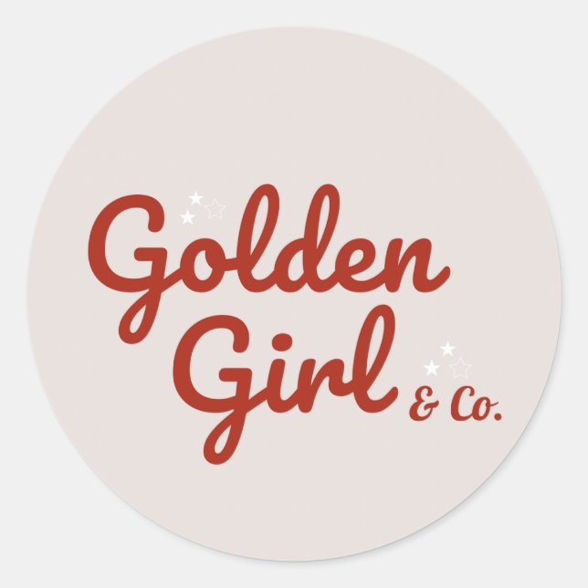 Fäst Runt Klistermärke (Framsida)