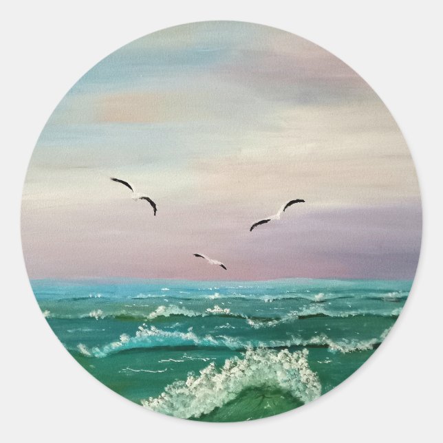 Fäst Runt Klistermärke (Framsida)