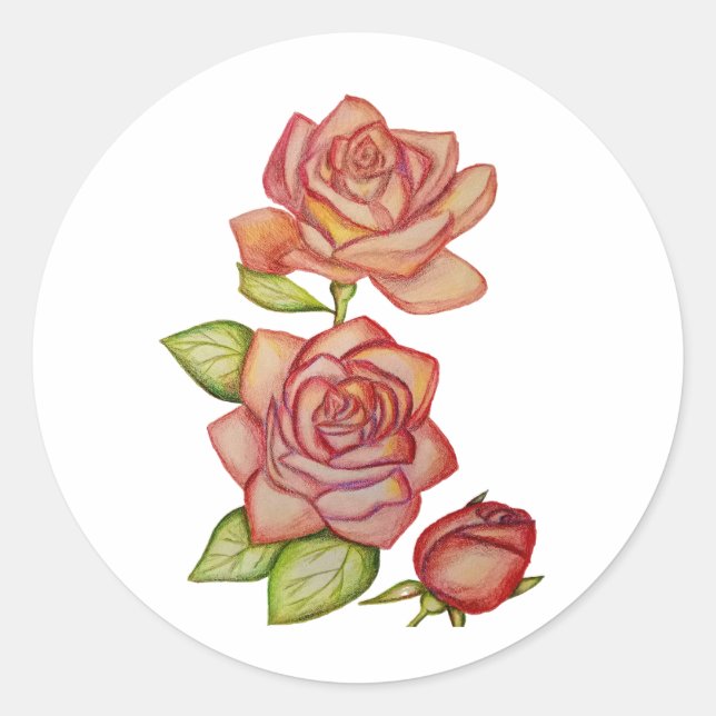 Fäst Runt Klistermärke (Framsida)