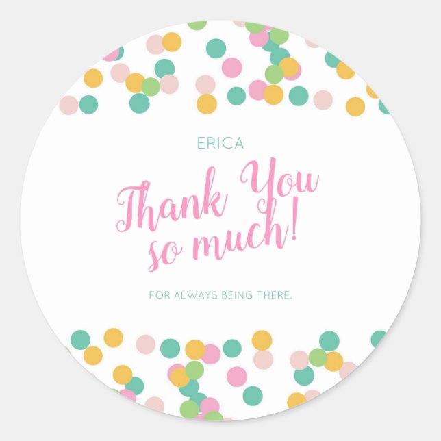 Fäst Runt Klistermärke (Framsida)