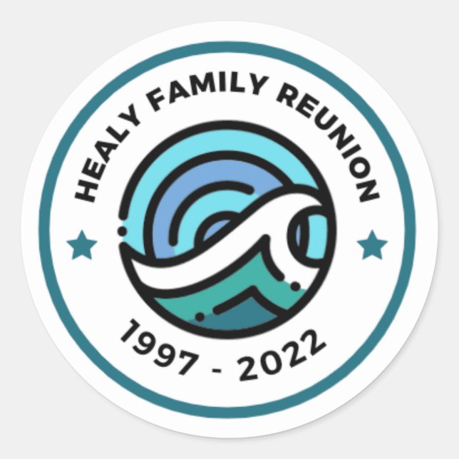 Fäst Runt Klistermärke (Framsida)