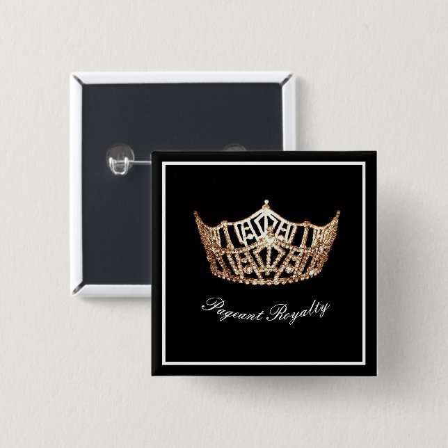 Fäst skönhetstävling-knapp knapp (Framsida & baksida)