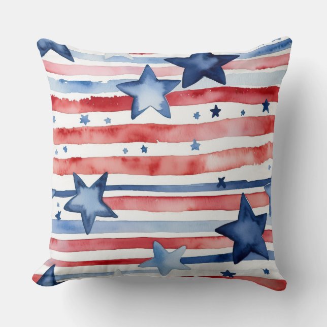 Fäst Stars och stripes Kudde (Framsida)