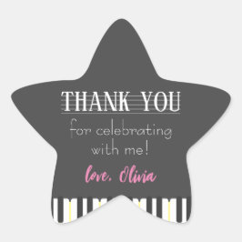 Fäst Stjärnformat Klistermärke