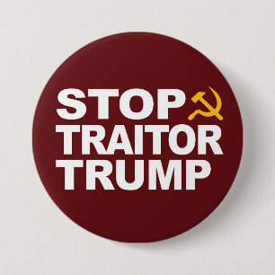 Fäst "Stop Traitor Trump" Knapp