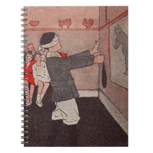 Fäst svan Donkey Anteckningsbok Med Spiral