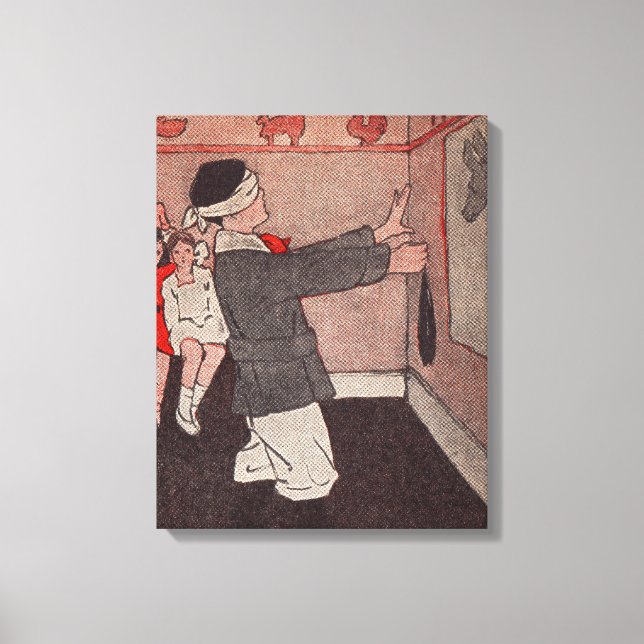 Fäst svan Donkey Canvastryck (Framsida)