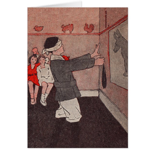 Fäst svan Donkey Hälsningskort (Framsidan)