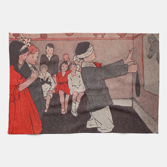 Fäst svan Donkey Kökshandduk (Horisontell)