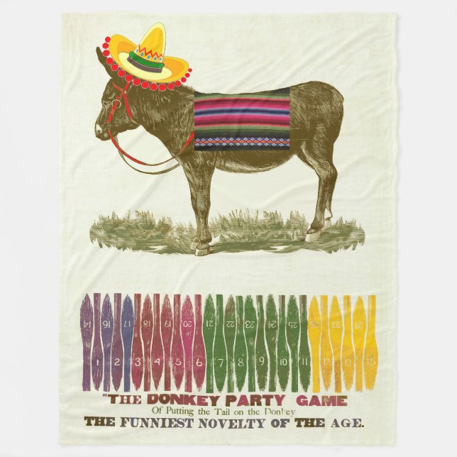 Fäst svan på Donkey Fleecefilt (Framsidan)