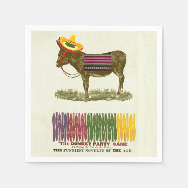 Fäst svan på Donkey Pappersservett (Framsidan)