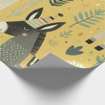 Fäst Svan på Donkey Wrapping Papper