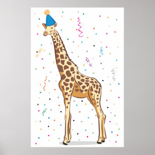 Fäst Svan på Giraffe (24 x 36) Poster