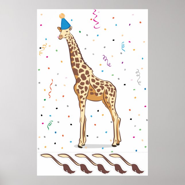 Fäst Svan på Giraffe Poster (Framsidan)