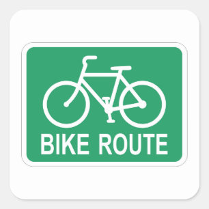 Fäst teckenuppsättning för klassisk bike-Roligt Fyrkantigt Klistermärke