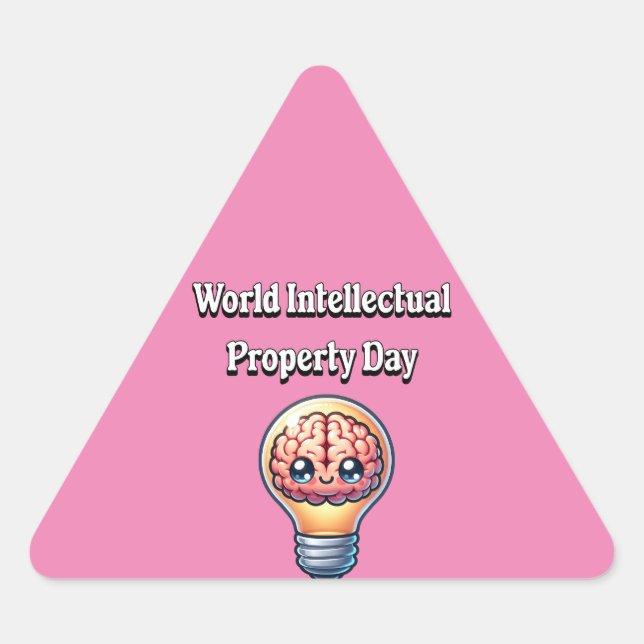 Fäst Triangelformat Klistermärke (Framsida)
