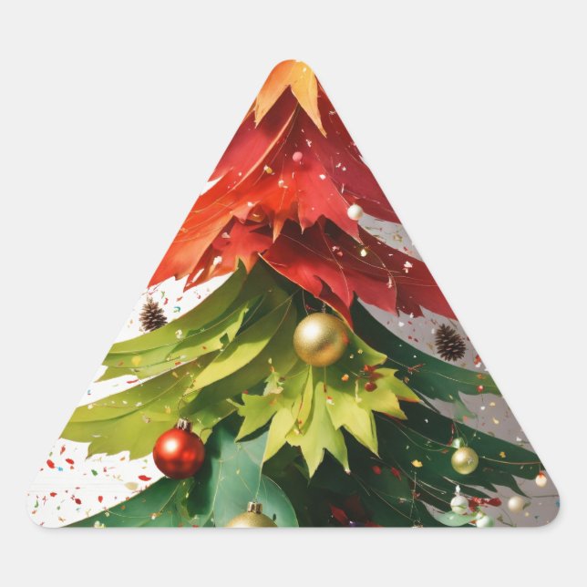 Fäst Triangelformat Klistermärke (Framsida)