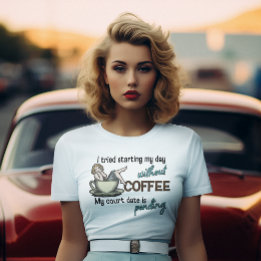 Fäst-up Girl Coffee Addict T Shirt