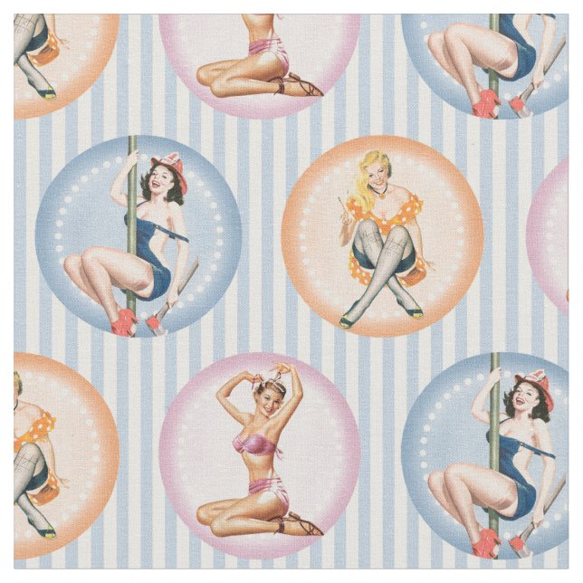 Fäst upp Dam - Pinup för omvärderingsmodeller Tyg (Närbild)