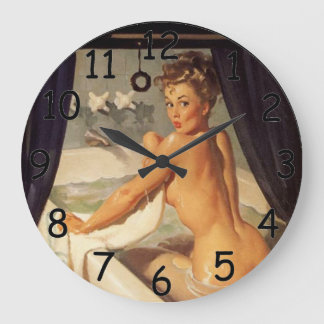 Fäst upp Dirty Clock Stor Klocka