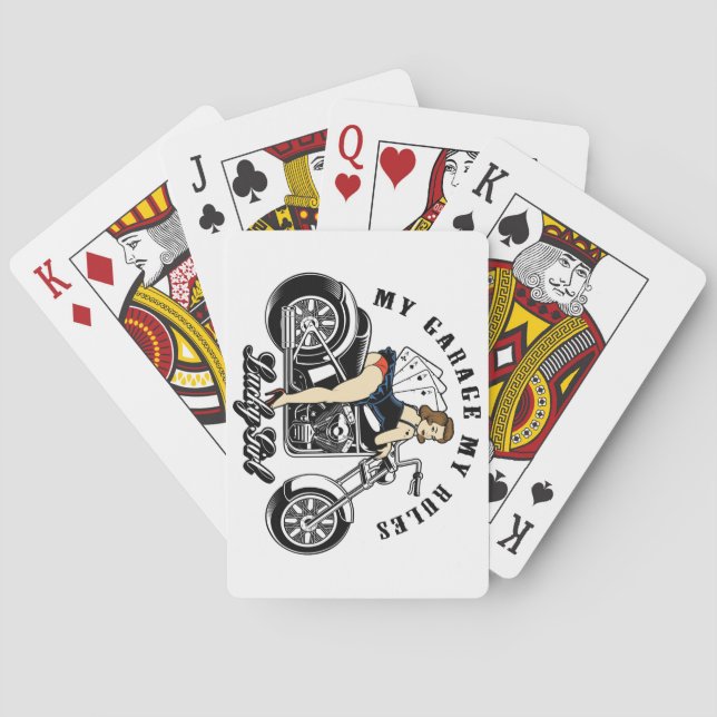 Fäst upp flicka casinokort (Baksidan)