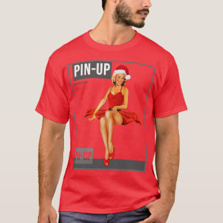 Fäst upp Girl Vintage Pinup Magazine 18 T Shirt
