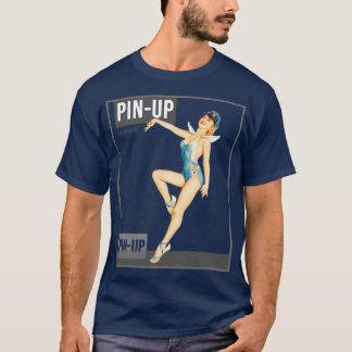 Fäst upp Girl Vintage Pinup Magazine 31 T Shirt