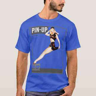 Fäst upp Girl Vintage Pinup Magazine 32 T Shirt
