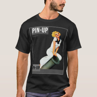 Fäst upp Girl Vintage Pinup Magazine 33 T Shirt
