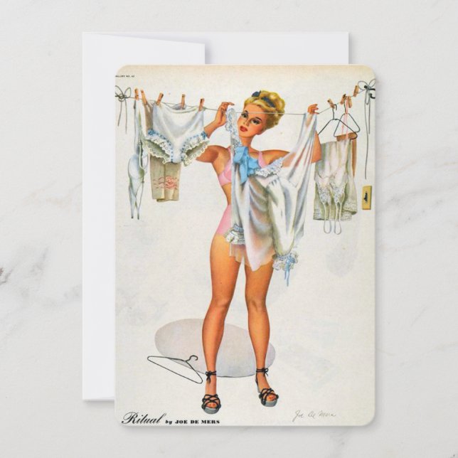 Fäst upp underordnad möhippa inbjudningar (Framsida)