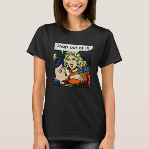 Fäst ut den Chef Vintage-Tecknaden Blonde T Shirt