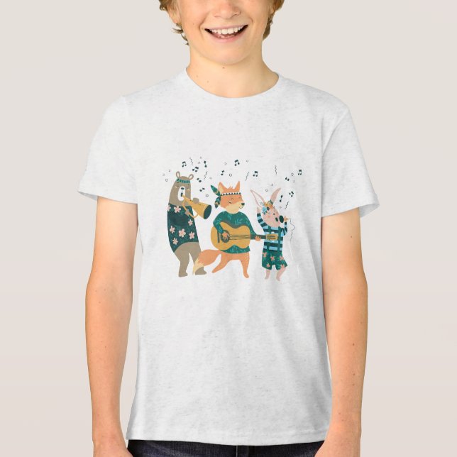 Fäst ut djuren t shirt (Framsida)