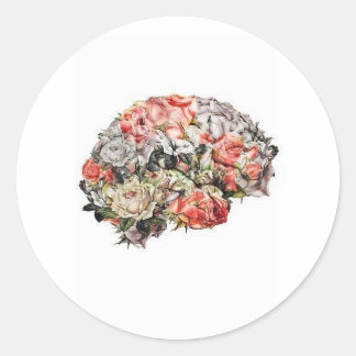 Fäst vid kuddedesignen zazzer älskare a runt klistermärke