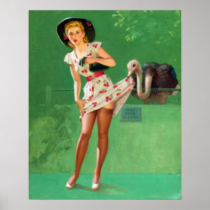 Fäst vid strutsfären poster
